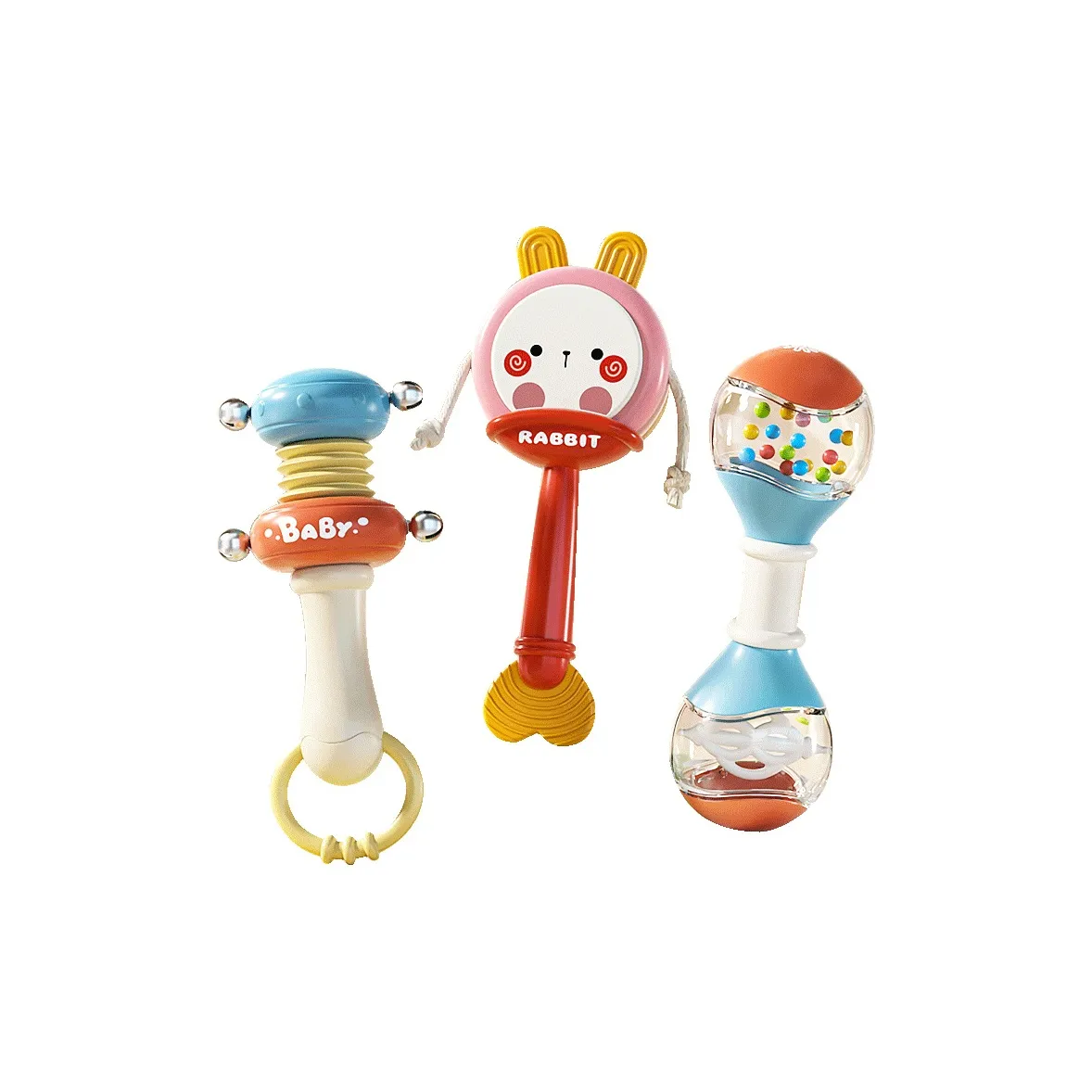 BIG TAYLOR Мячик Марака и Тамбурин Набор Тренировки для Подъема Головы и Обучение GRASP Развивающие игрушки