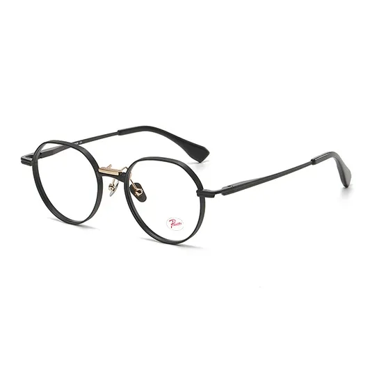 PSACSS Титан Неправильный многоугольник Без рецепта Очки Унисекс