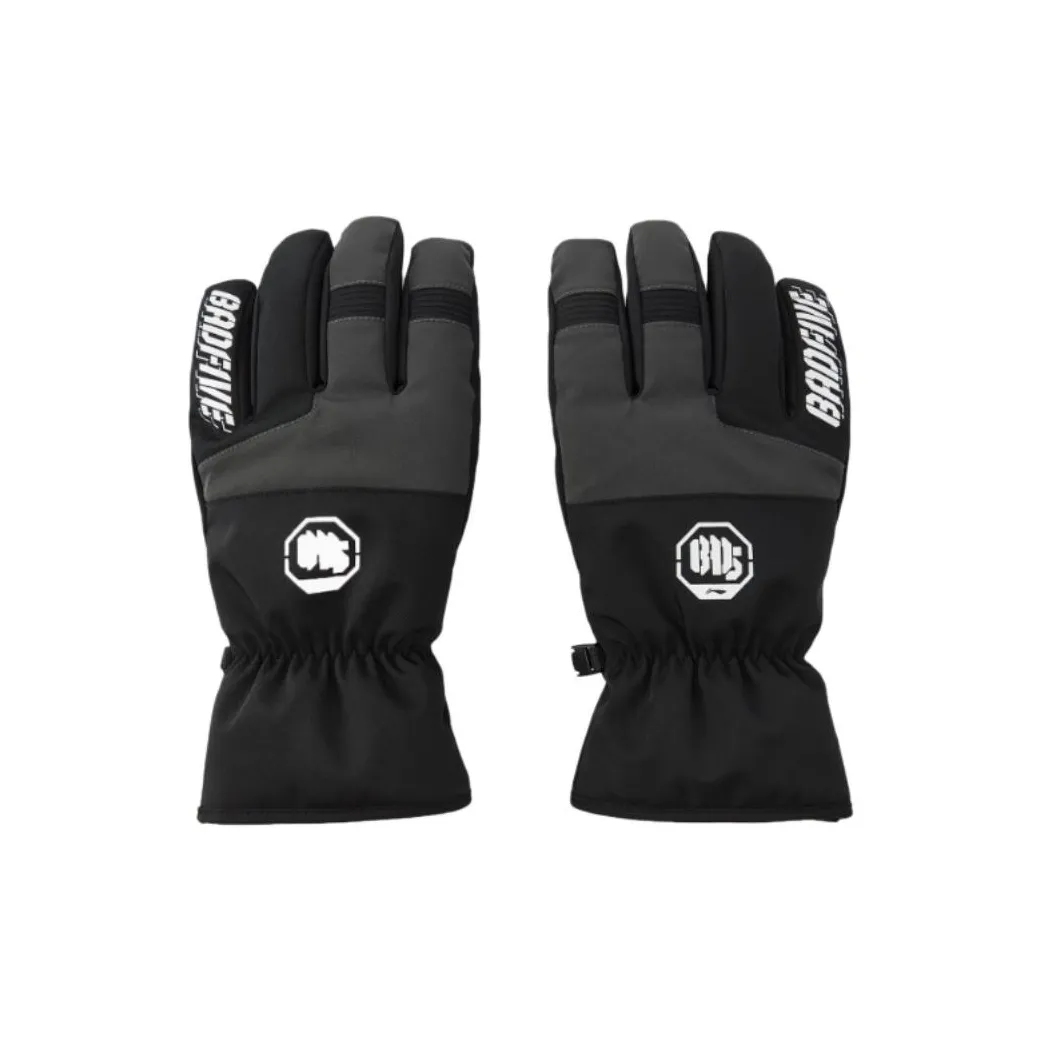 LINING Полиэстер Эластан Спортивные Перчатки Унисекс Черные