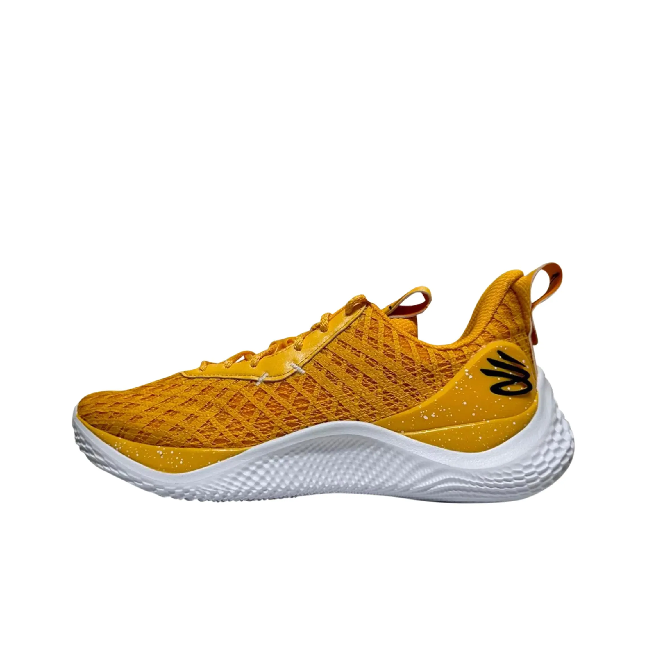 Under Armour Curry Flow 10 противоскользящие устойчивые к истиранию низкий топ баскетбольные кроссовки мужские желтые