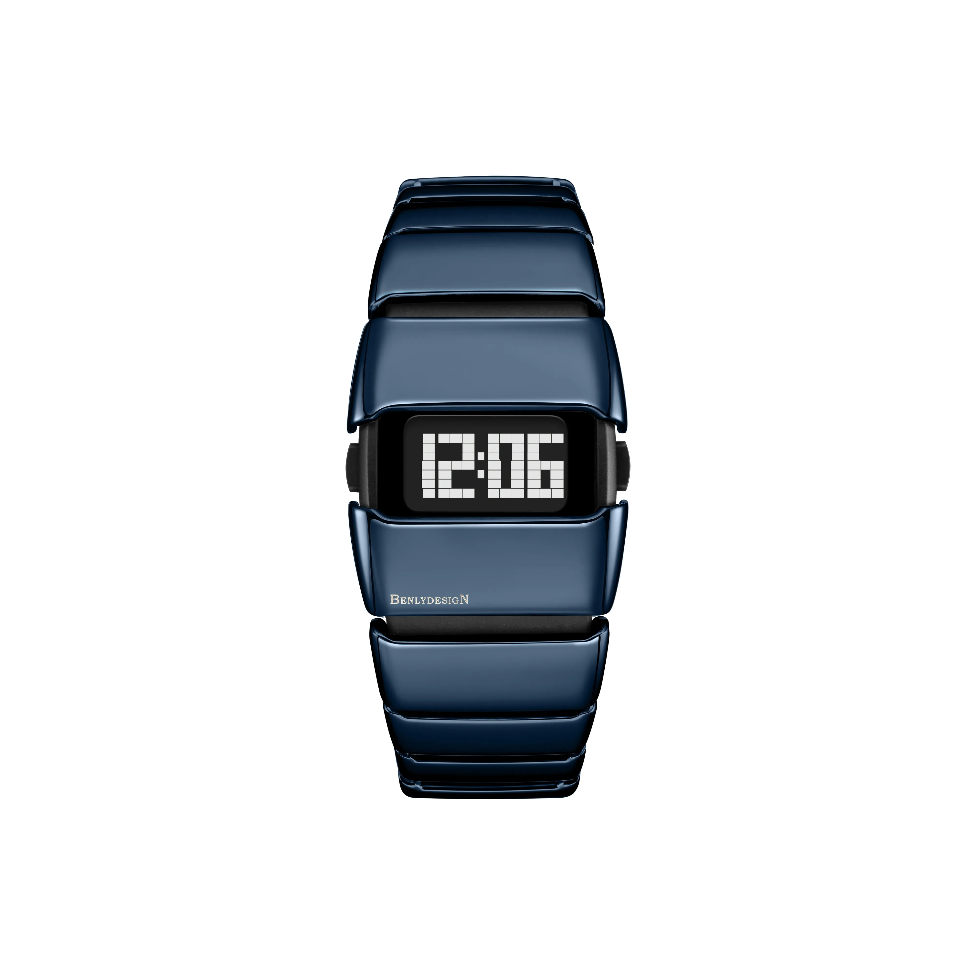 IB BENLYDESIGN Tribute to The Millennium Vintage Y2K Watch X60014S9 Электронный Механизм Часы Мужские Черный Циферблат