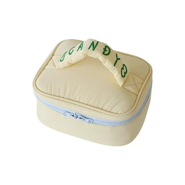 ALOENEY Полиэстер Косметичка Сумка для хранения Стандартная Женская Желтая Светло-зеленая Светло-синяя