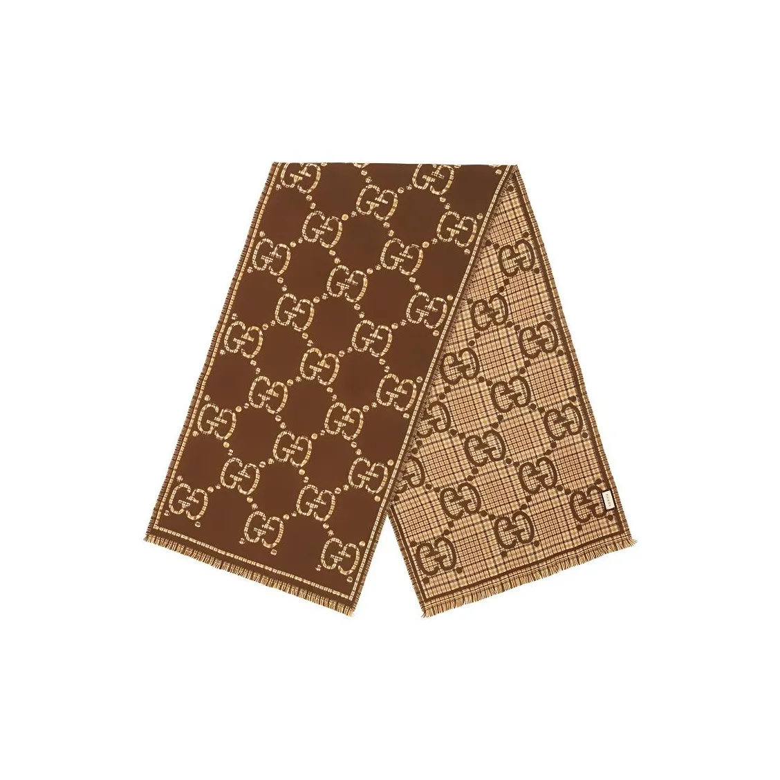 GUCCI GG jacquard Wool Scarf