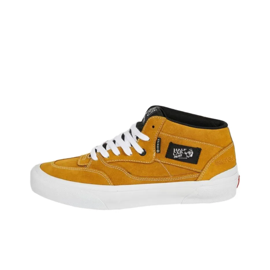 Vans Half Cab MID Топ Скейтборд Кроссовки Мужские Желтые