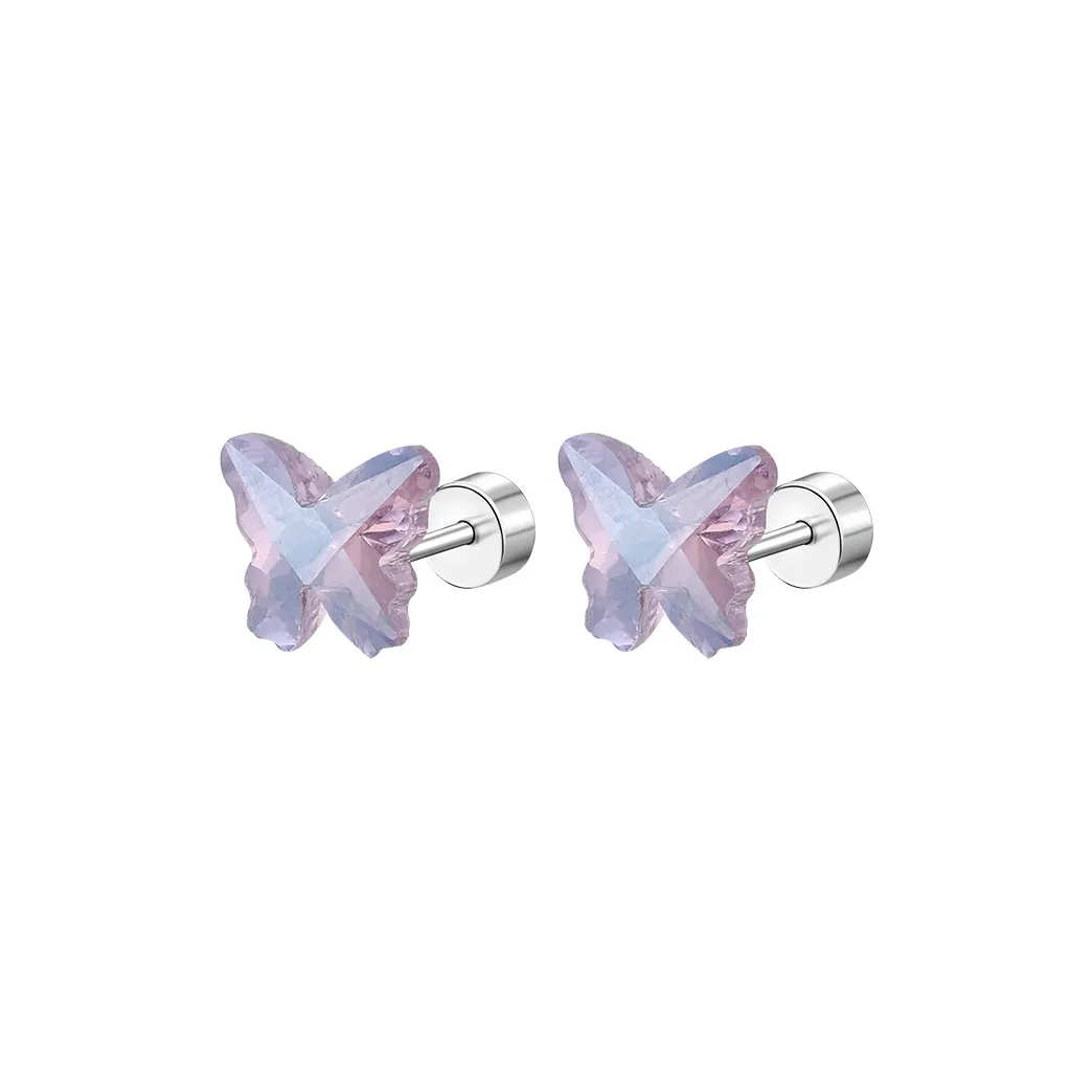 EAR PARTNER Titanium Steel Stud Earrings Women's