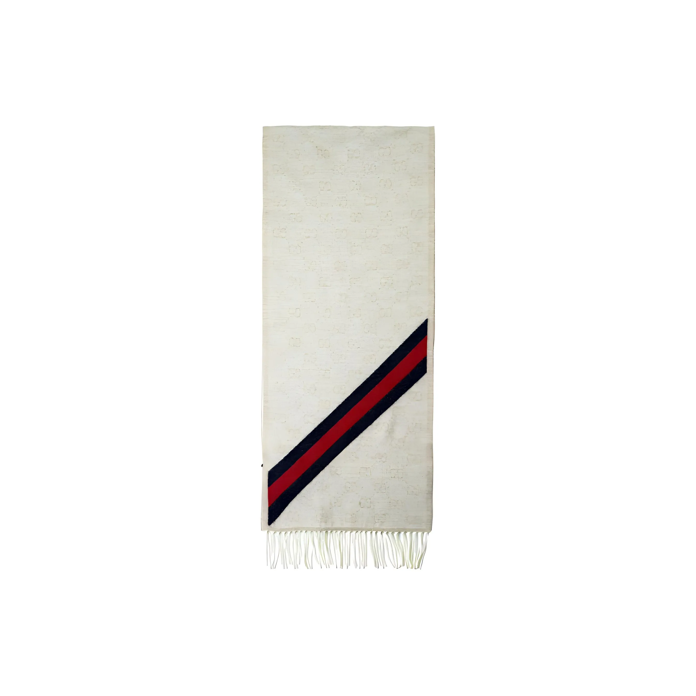GUCCI Wool Knit Scarves Unisex Cream