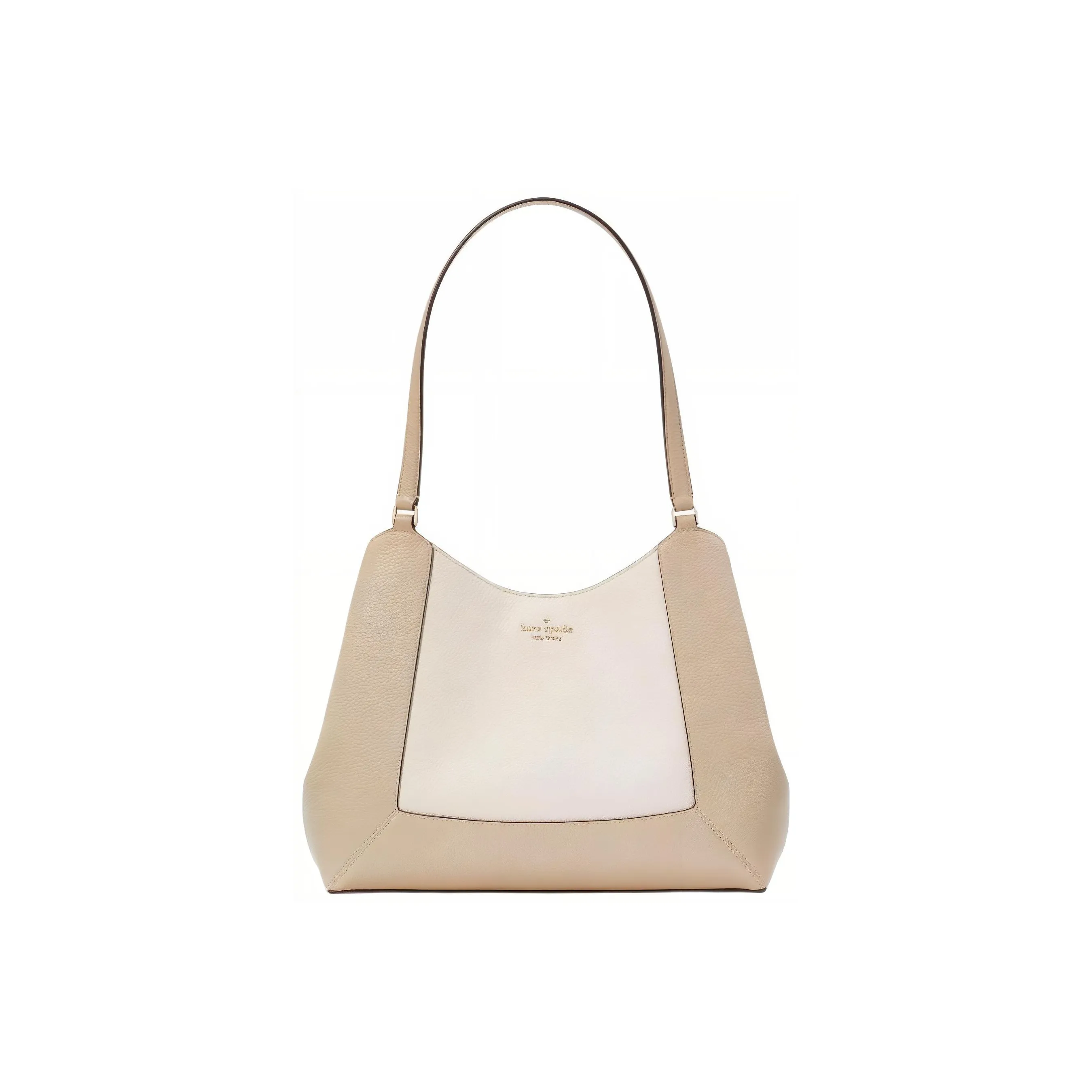 Kate Spade Litchi Grain Leather Handbag Shoulder Bag Women's Light Sand Multicolor