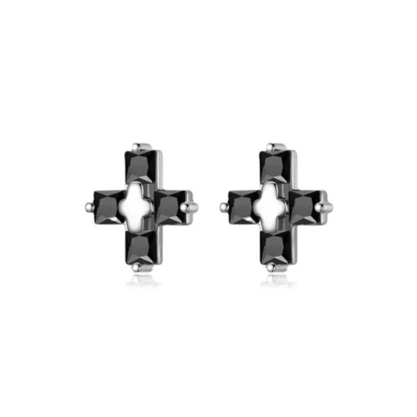 Shang Yinfu Сплав Циркон с 925 пробы стерлингового серебра серьги-гвоздики булавка женские