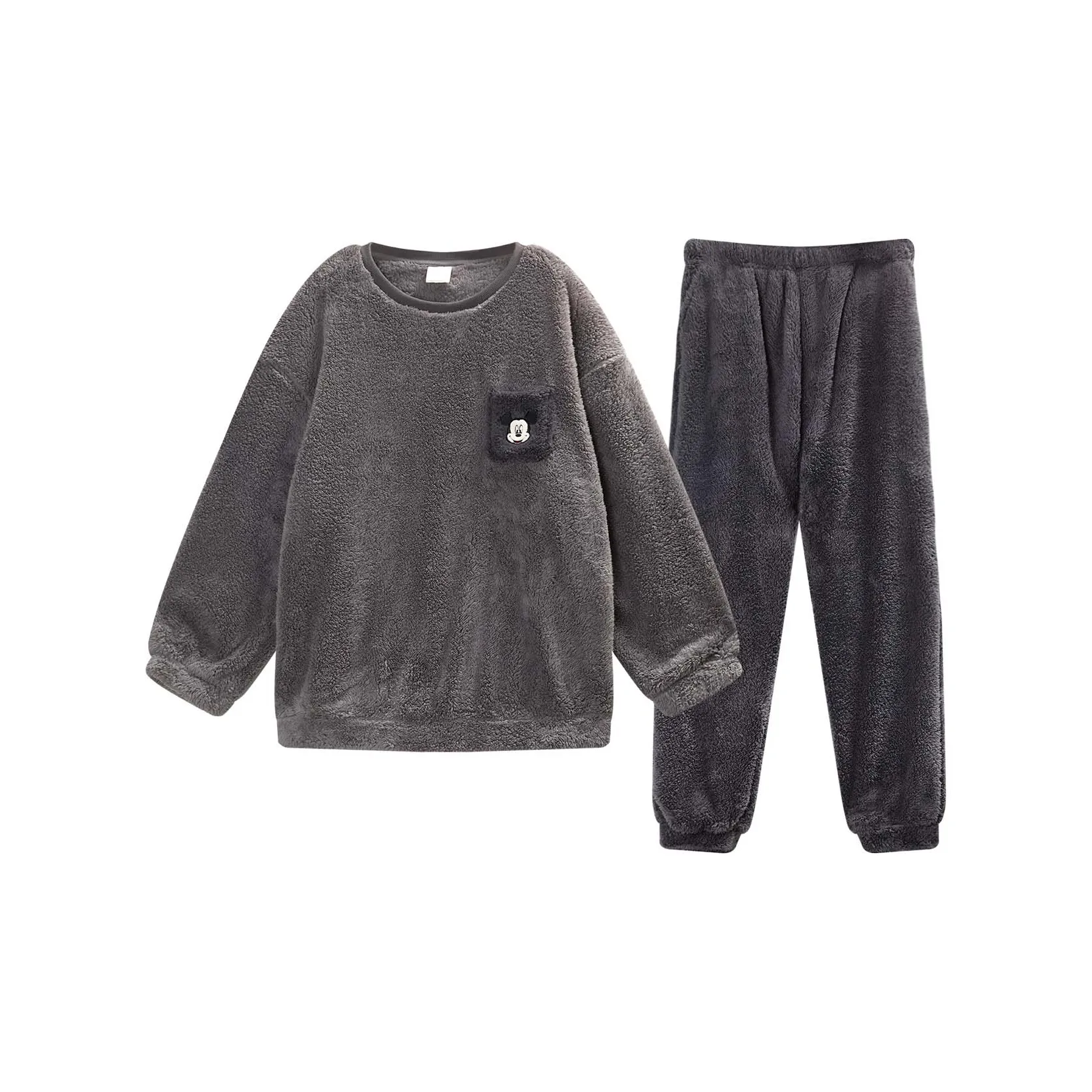 GUKOO x Disney Mickey Series Pajama Set Men's Mist Gray