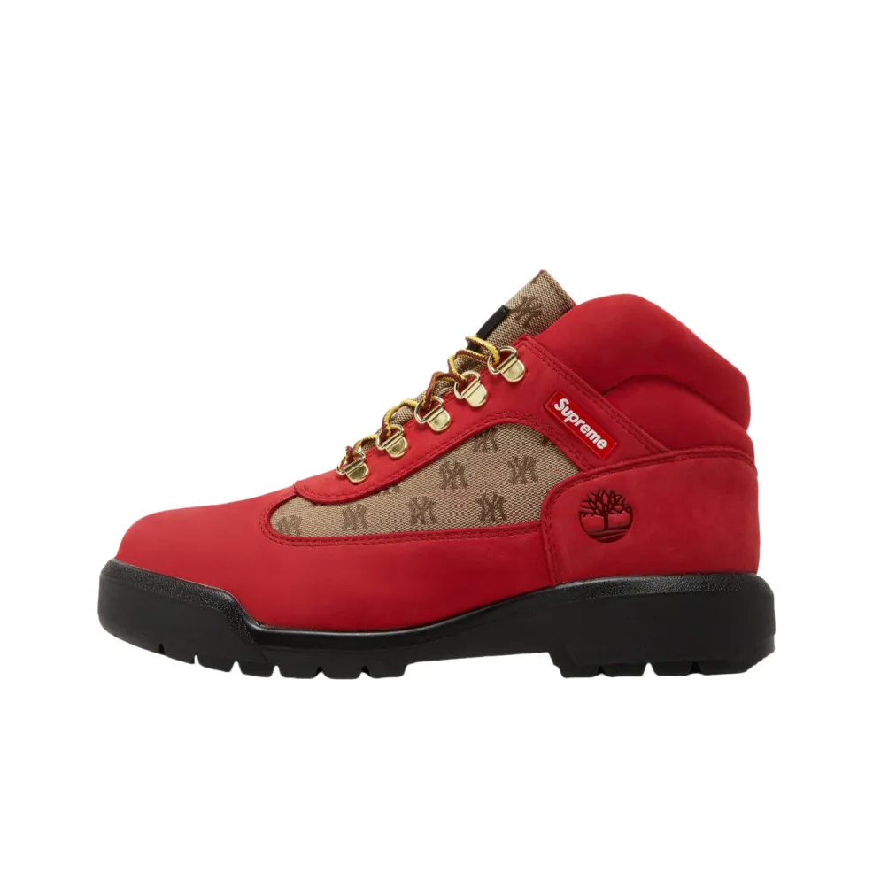 Supreme x Timberland Field Boots Ankle Boots Men's Red