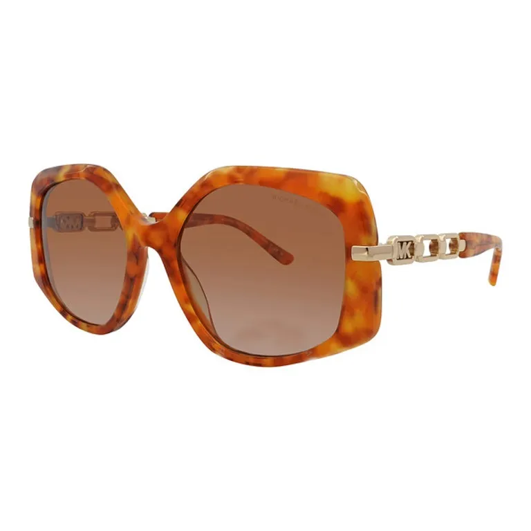 MICHAEL KORS Plastic Irregular Shape Frame Sunglasses Women's Tortoiseshell