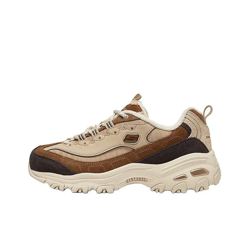 Skechers DLITES Low Top Chunky Sneakers Women's Brown