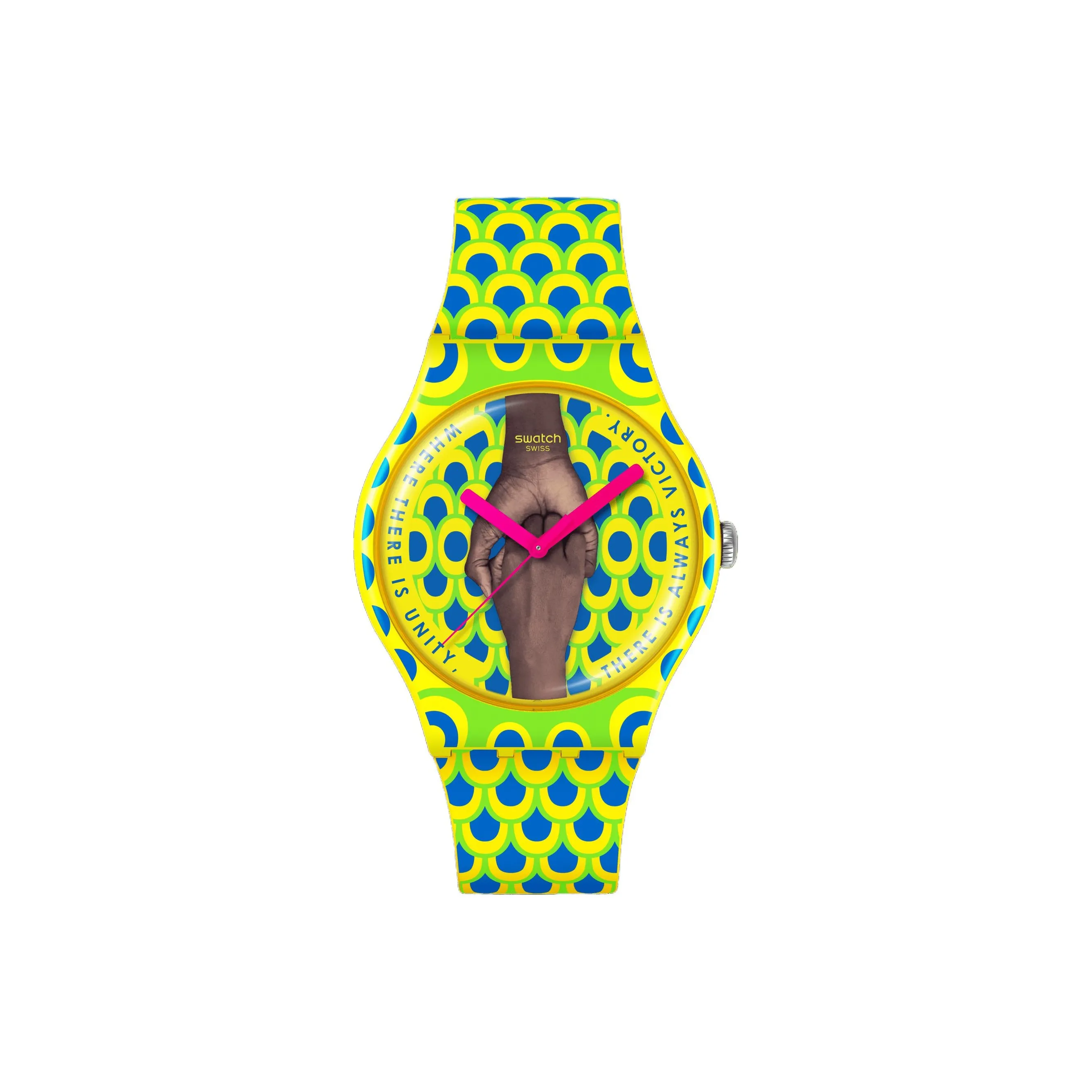 Swatch Quartz Механизм Мужские часы 41 мм Желтый