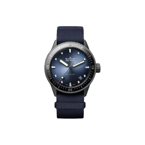 BLANCPAIN Автоматический Механический Движение Мужские Часы 43,6 мм Синий