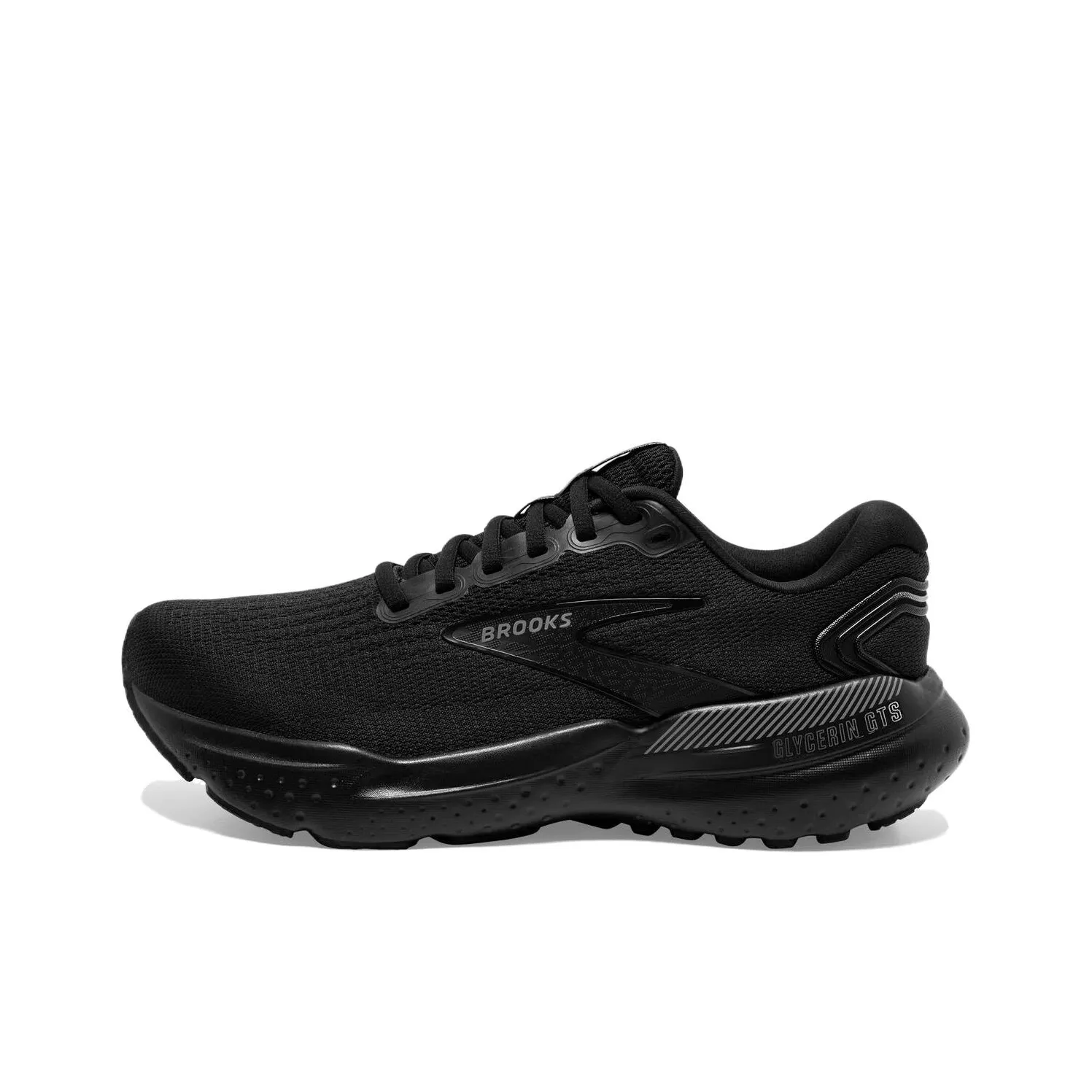 Brooks Shock Absorbers Slip-Resistant Abrasion-Resistant Low Top Long-Distance Running Shoes Men's Black Брэндс Брукс Шок Абсорберз Антислип Резистентный к Износу Низкий Топ Бег на Долгие Дистанции Обувь Мужская Черный