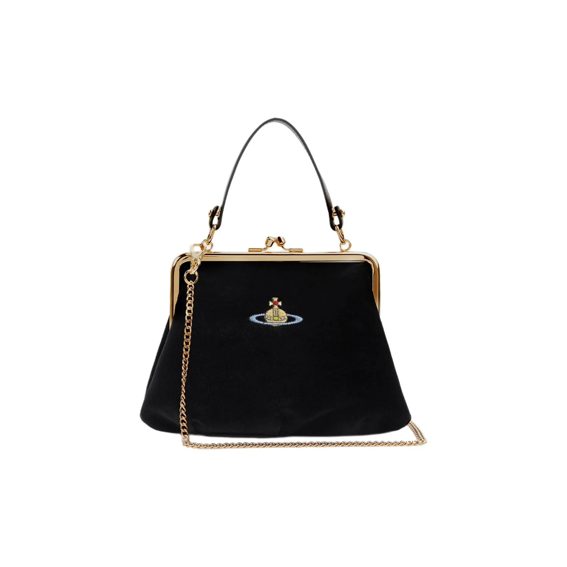 Vivienne Westwood Granny Frame Clutch Bag Women's Black