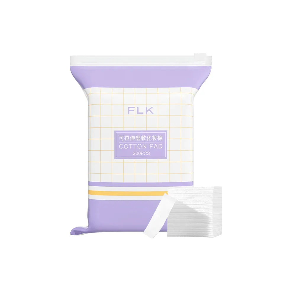 FEILINKA Adjustable Wet Compress Makeup Cotton Disposable 200 Pcs/Bag