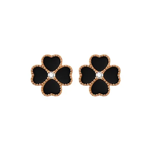 Heart To Heart 18K Gold Stud Earrings Women's