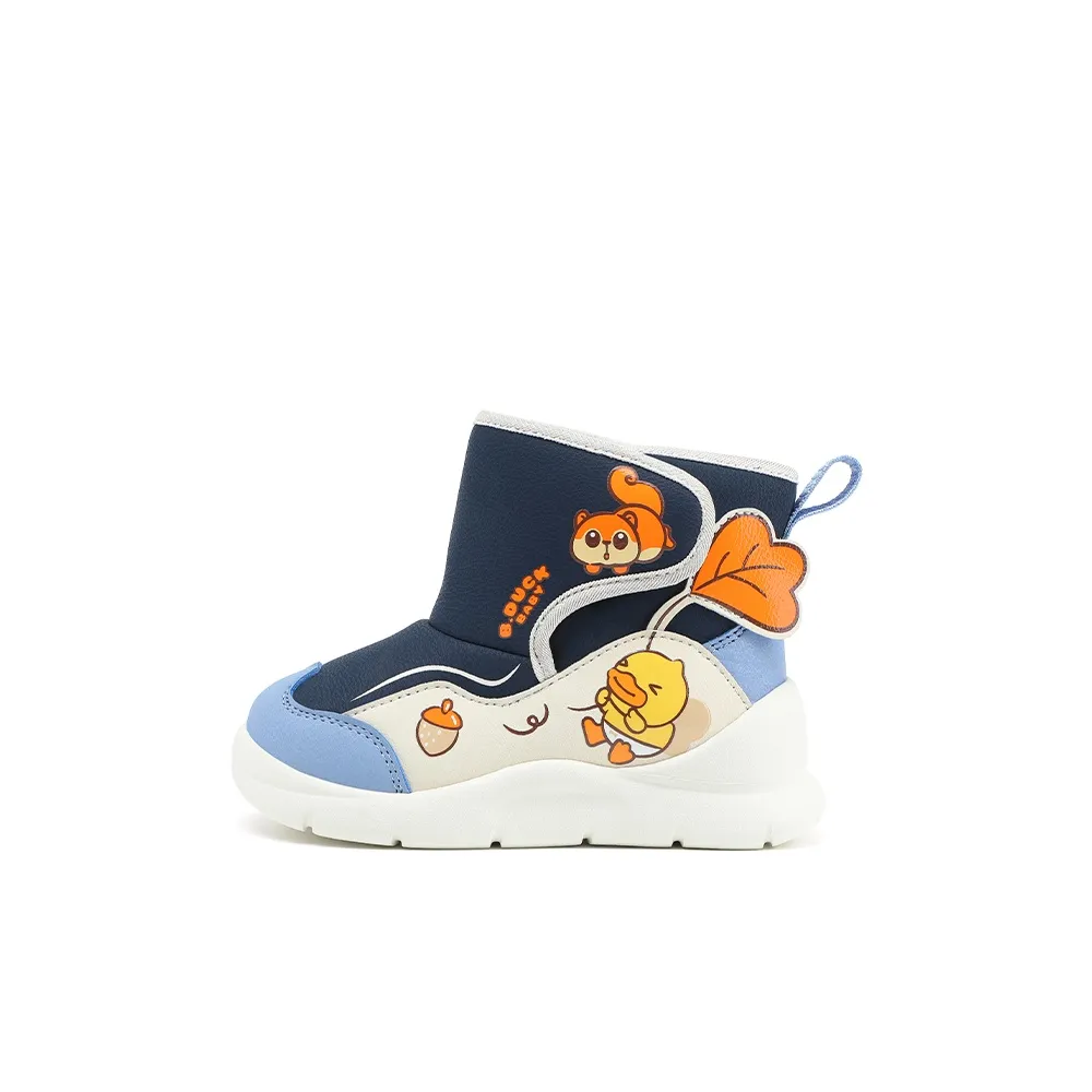 B.Duck Желтая уточка Устойчивая к истиранию Термический MID Топ Детские ботинки для детей 3-7 лет