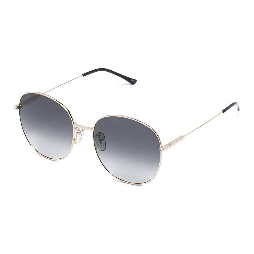 GUCCI Round Frame Metal Sunglasses