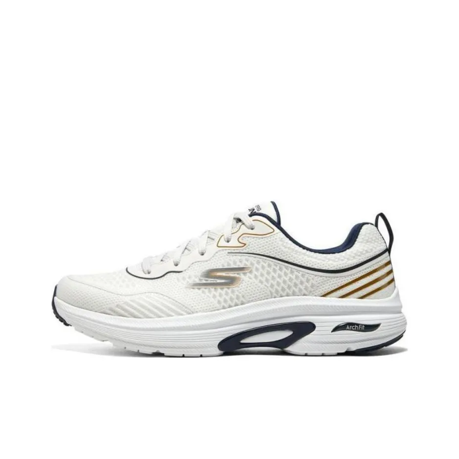 Skechers Go Run Arch Fit Low Топ Беговые кроссовки Мужской Белый