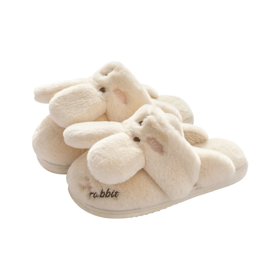 Meter Women's Winter Wool Slippers, Cotton Slipper Shoes, Slip Resistant Home Slippers, Postpartum Shoes