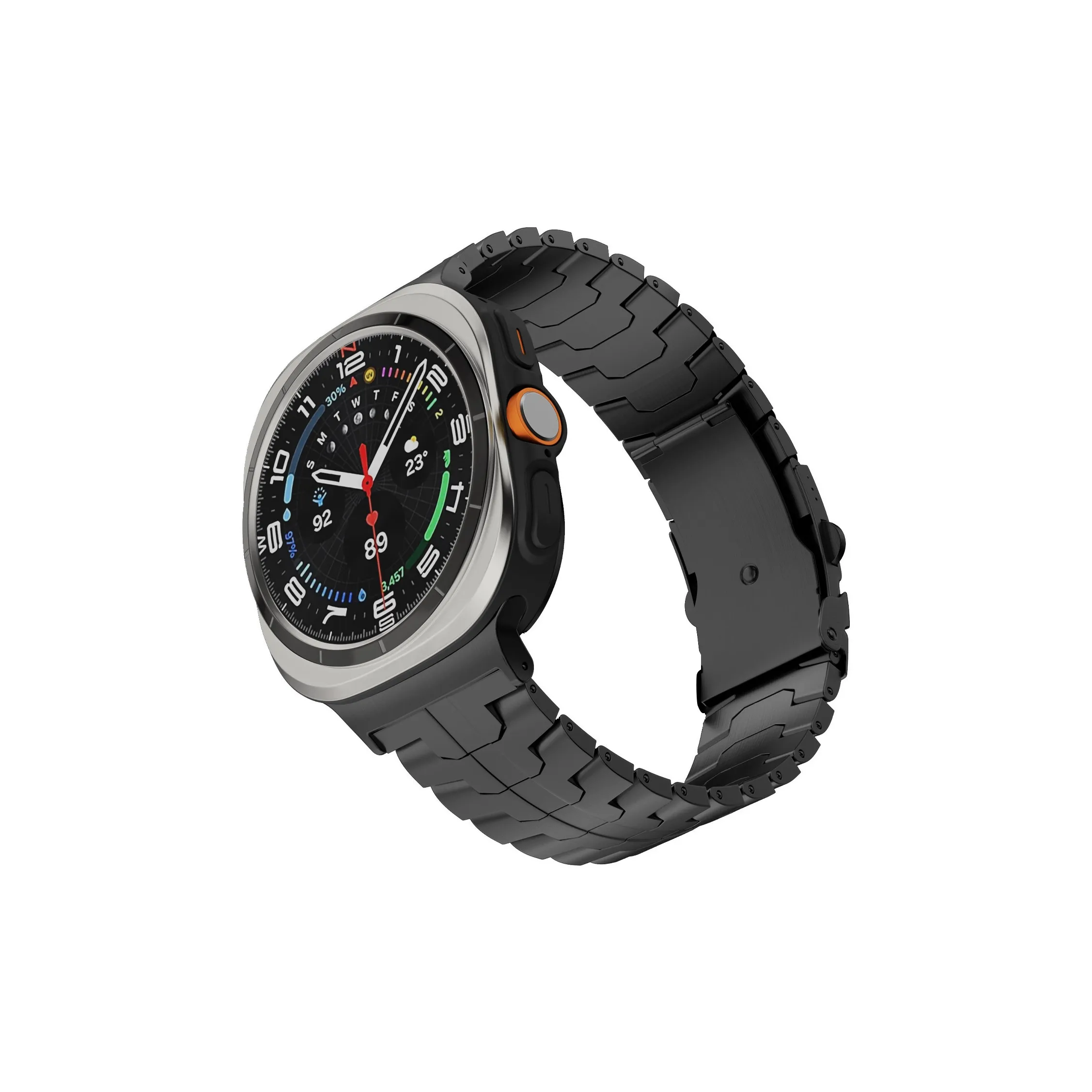 CHRROTA Watch Band Samsung Compatibility 47mm Stainless Steel Material
