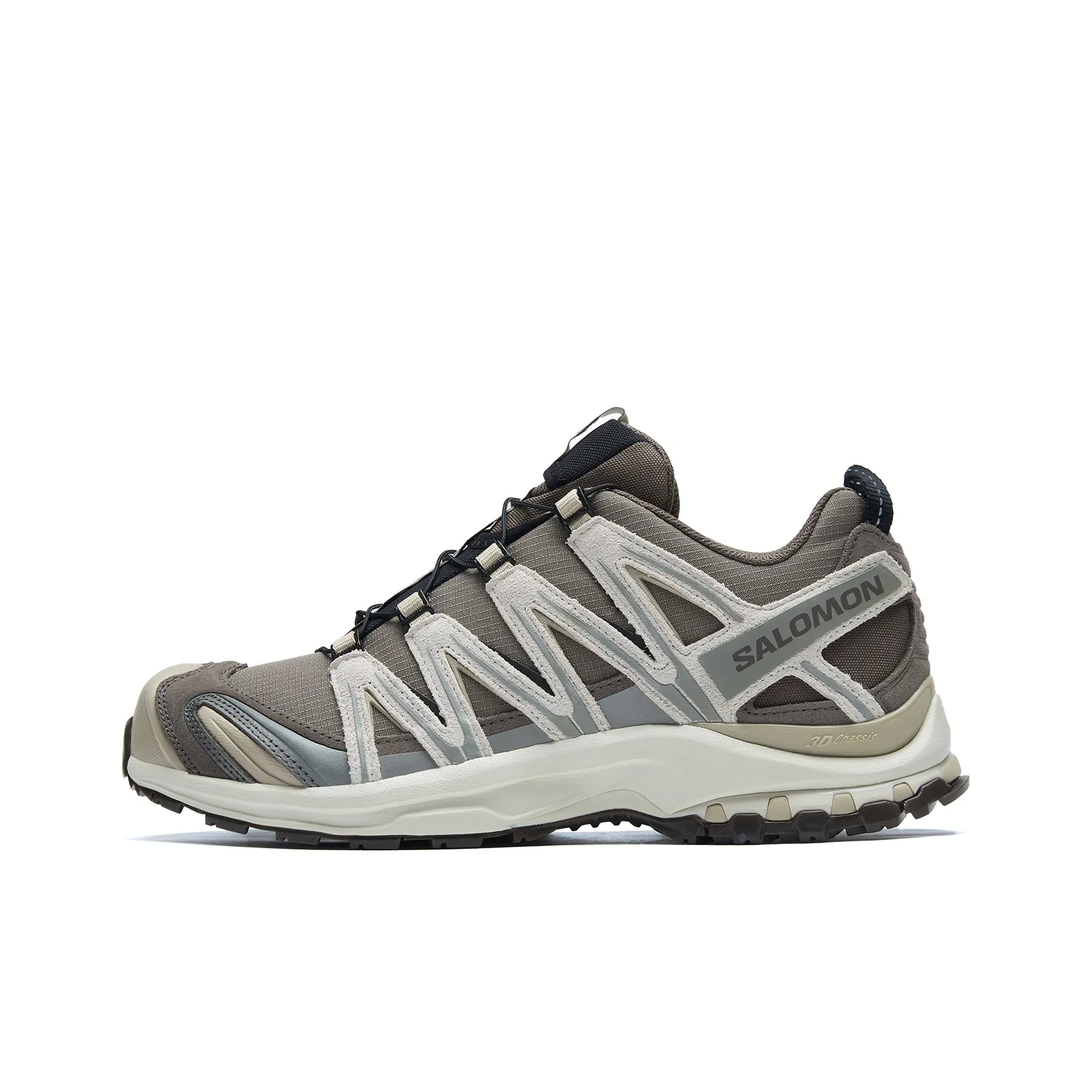SALOMON XA PRO 3D Anti Slip Wear Resistant Low Top Running Shoes Unisex Taupe Light Green Apricot