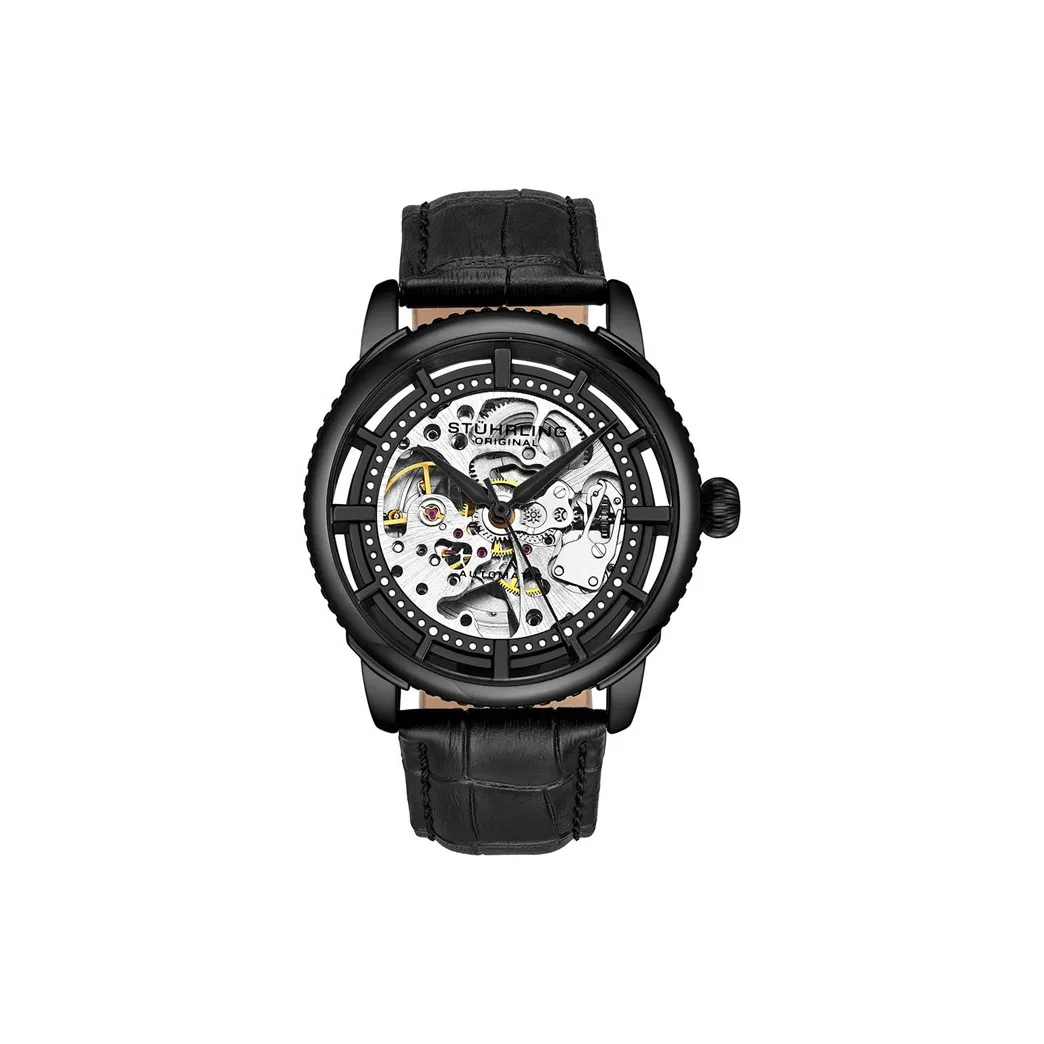 STUHRLING Механический механизм Мужские часы Winchester Series 41мм*12мм*41мм Черные
