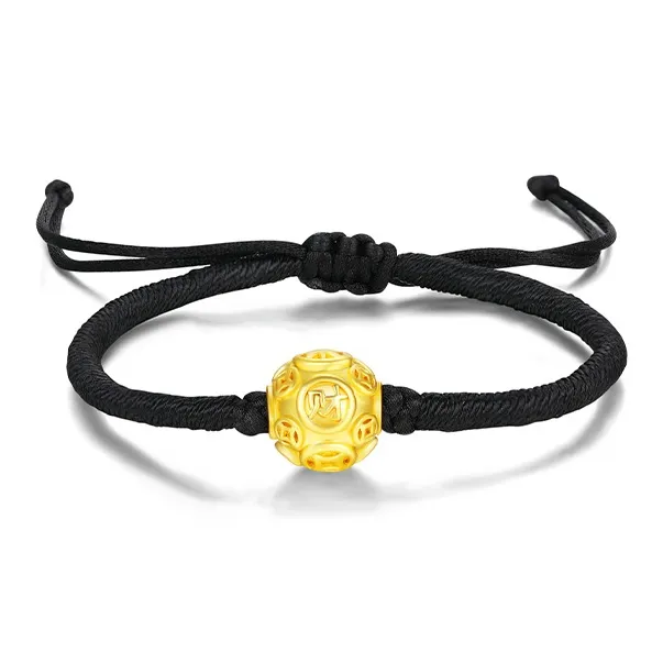 QIMEILA Copper Bracelets Men's Gold