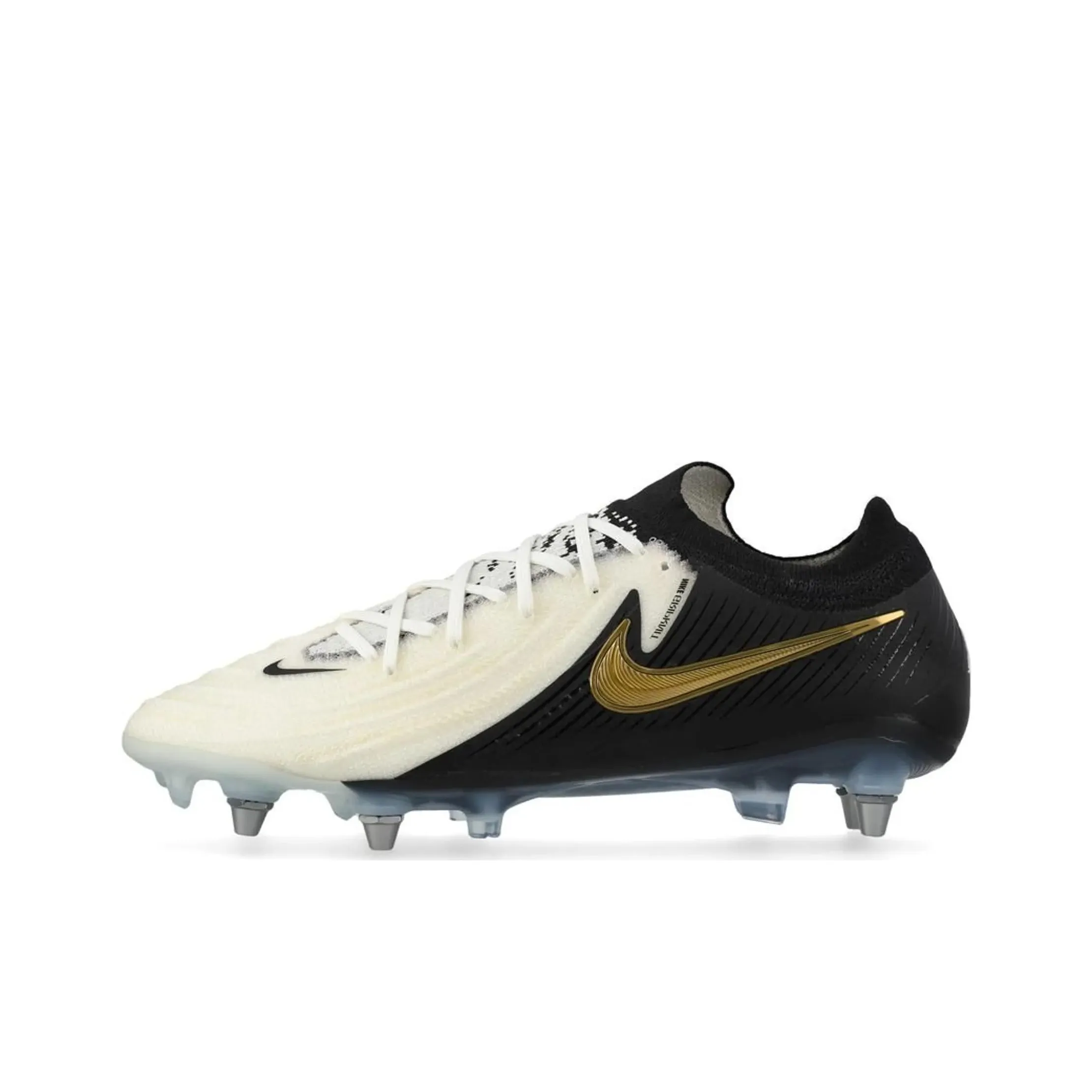 Nike Phantom GX 2 Slip-resistant Abrasion-resistant Football Cleats Unisex Black White Найк Phantom GX 2 Противоскользящие Устойчивые к истиранию Футбольные бутсы Унисекс Черный Белый