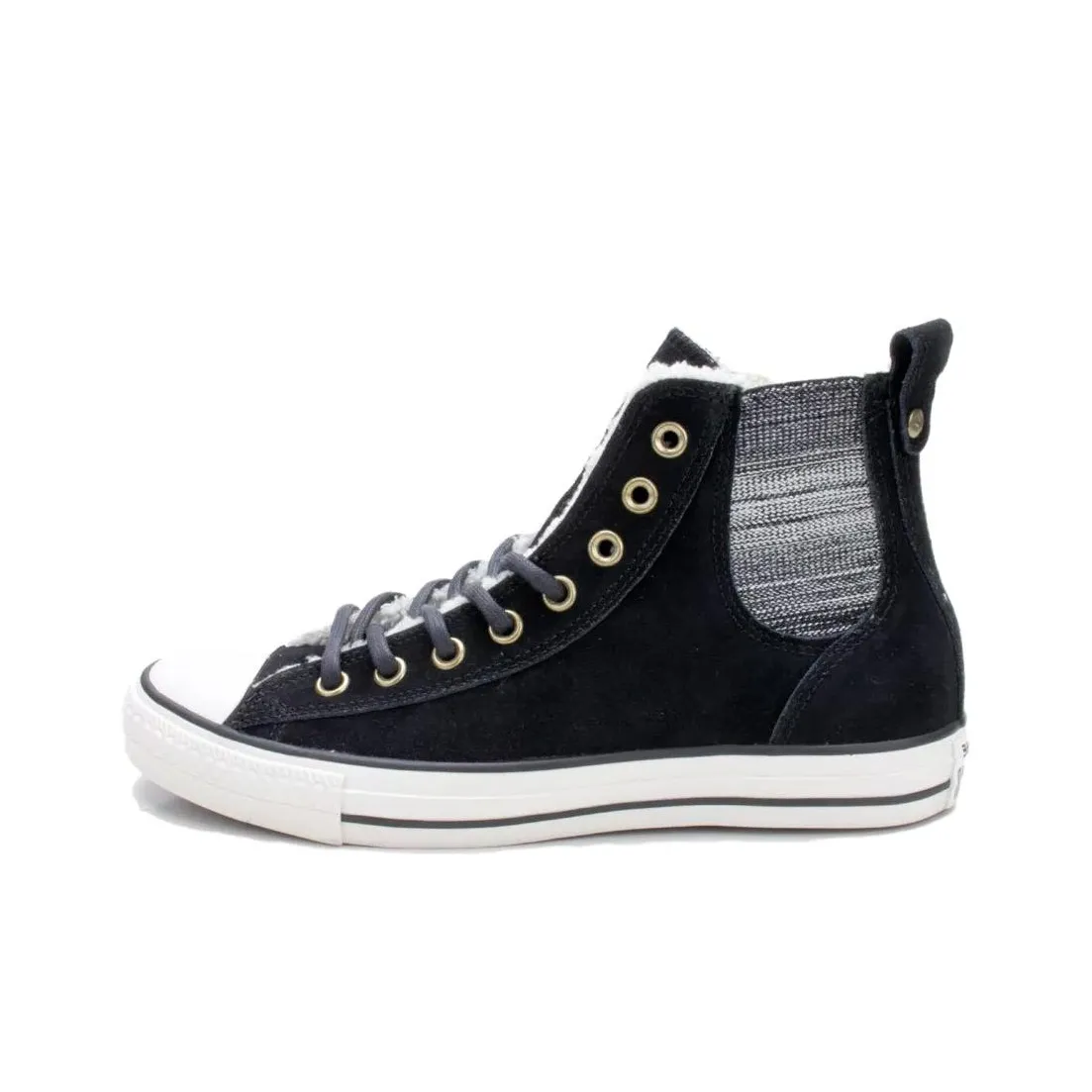 Converse CHUCK TAYLOR Warm Slip Resistant High Top Skateboard Shoes Women's Black