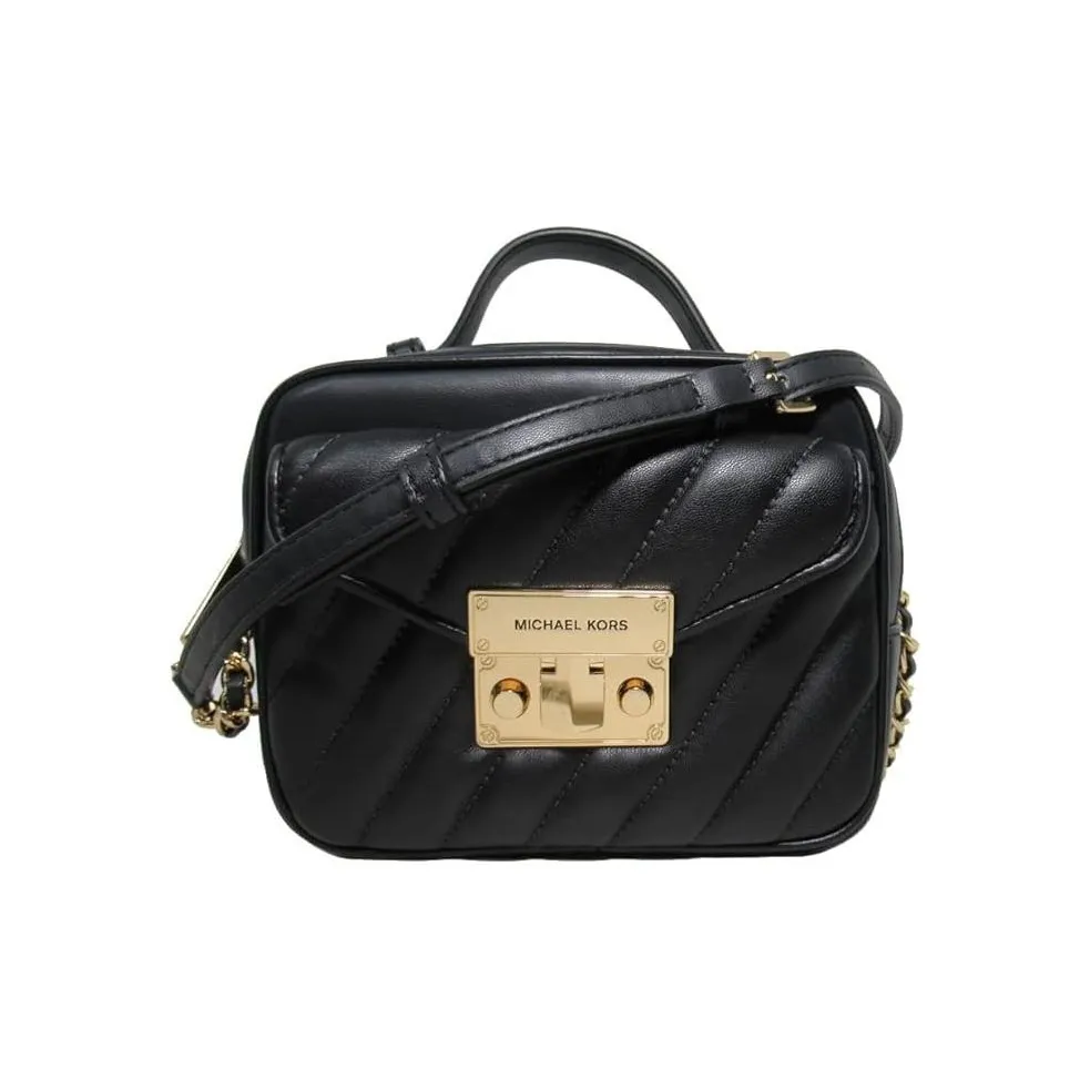 MICHAEL KORS Розовый Кожа Сумка Camera Сумка Сумка через плечо Маленькая Женская Черная