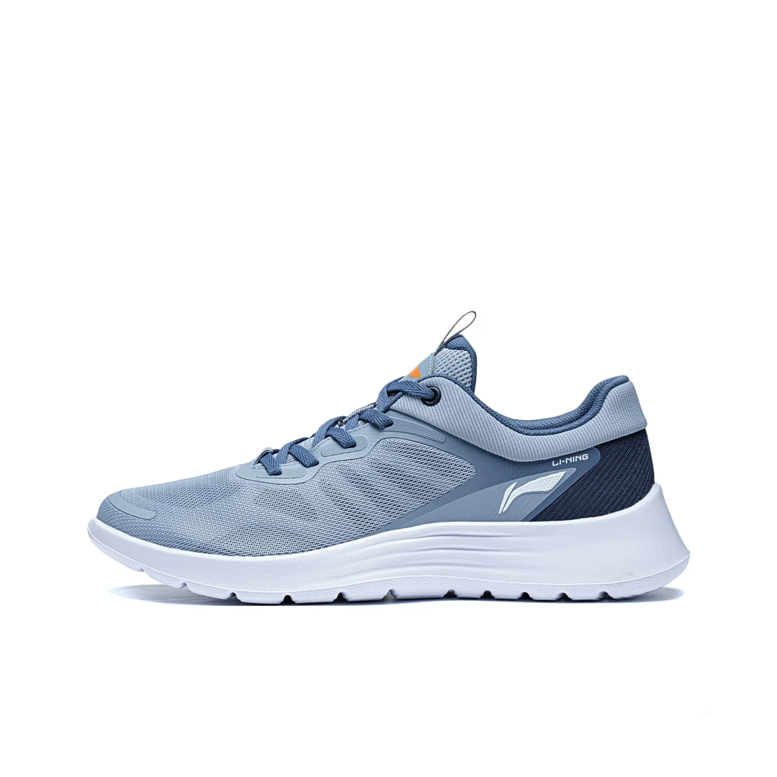 LiNing Feather Shock Absorbers Slip Resistant Abrasion Resistant Low Top Running Shoes Men's Blue