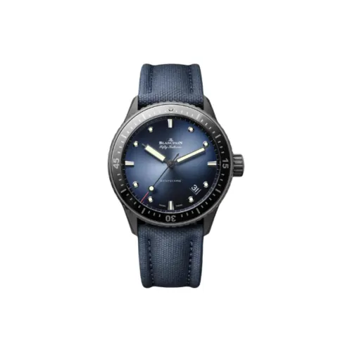 BLANCPAIN Автоматический Механический Движение Мужские Часы 43,6 мм Синий
