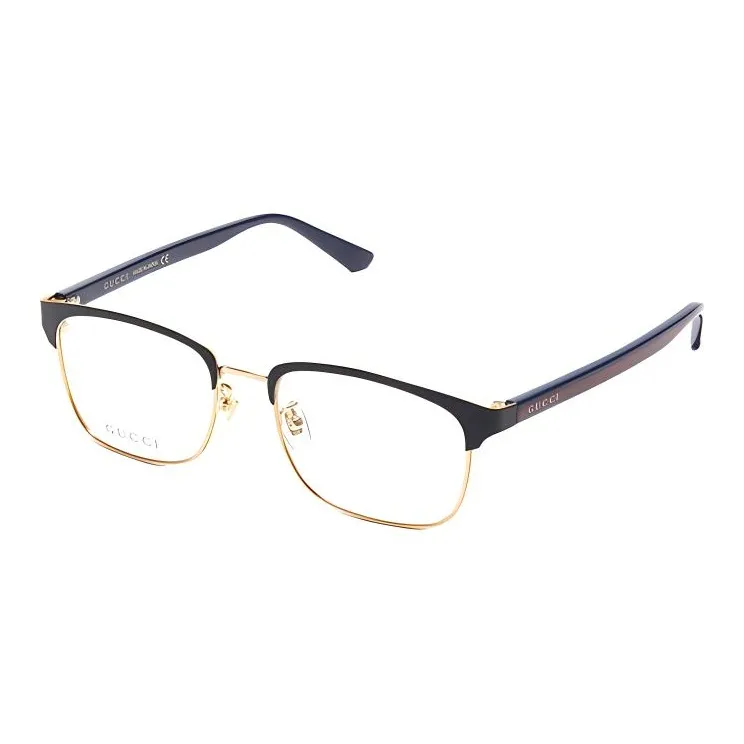 GUCCI Metal Square Eyeglass Frames Men's