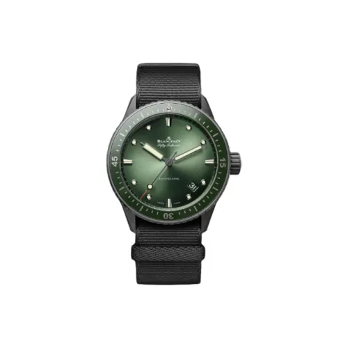 BLANCPAIN Автоматический Механический Движение Мужские Часы 43,6 мм Зеленый