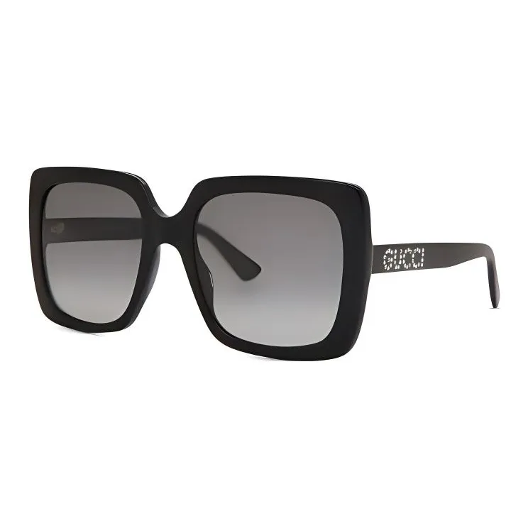 GUCCI Eyewear Square Frame Sunglasses Women's Black/Grey