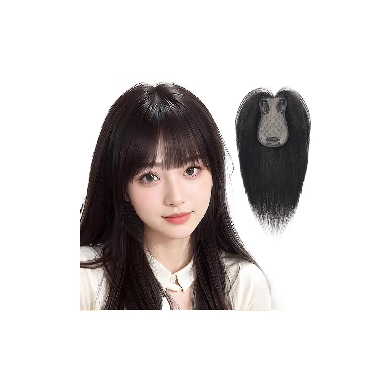 YUNQING Облако Свет Golden Нить Бабочка Французский Заколка для волос Bang Wig Нижняя заколка