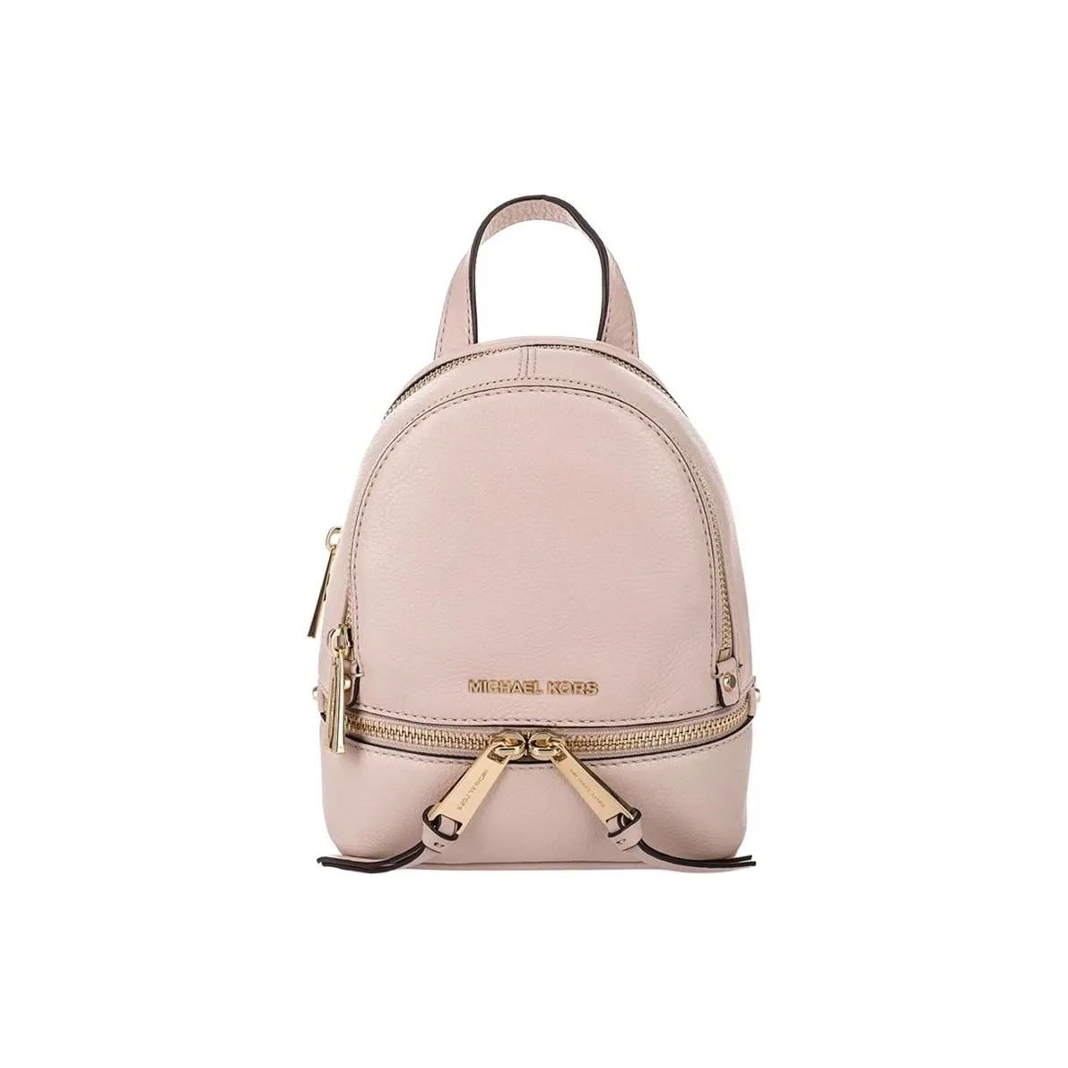 MICHAEL KORS Rhea Zip Cow Leather Backpack Trumpets Women's Nude Pink