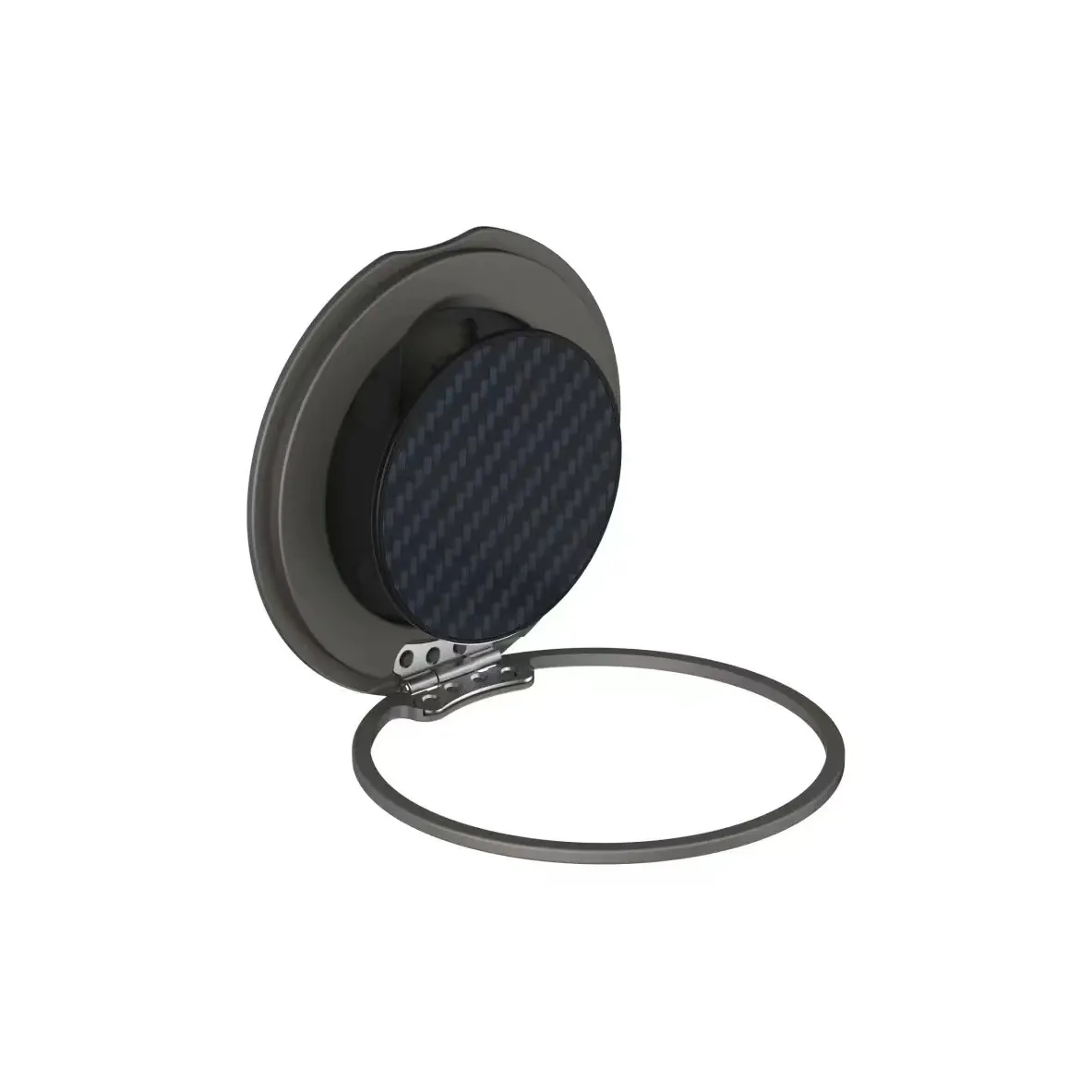 JINGSHAN Ring Buckle Magnetic Applicable IPhone 16 Carbon Fiber Texture