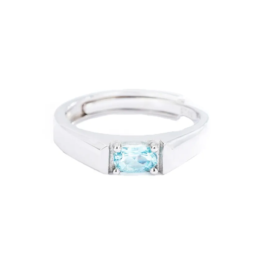 AIDAQIAN S925 Silver Ring Open And Adjustable Men's