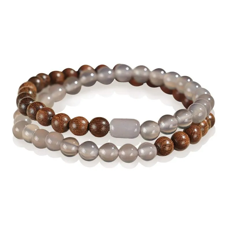 Master Kim Golden Sandalwood Bracelets Unisex