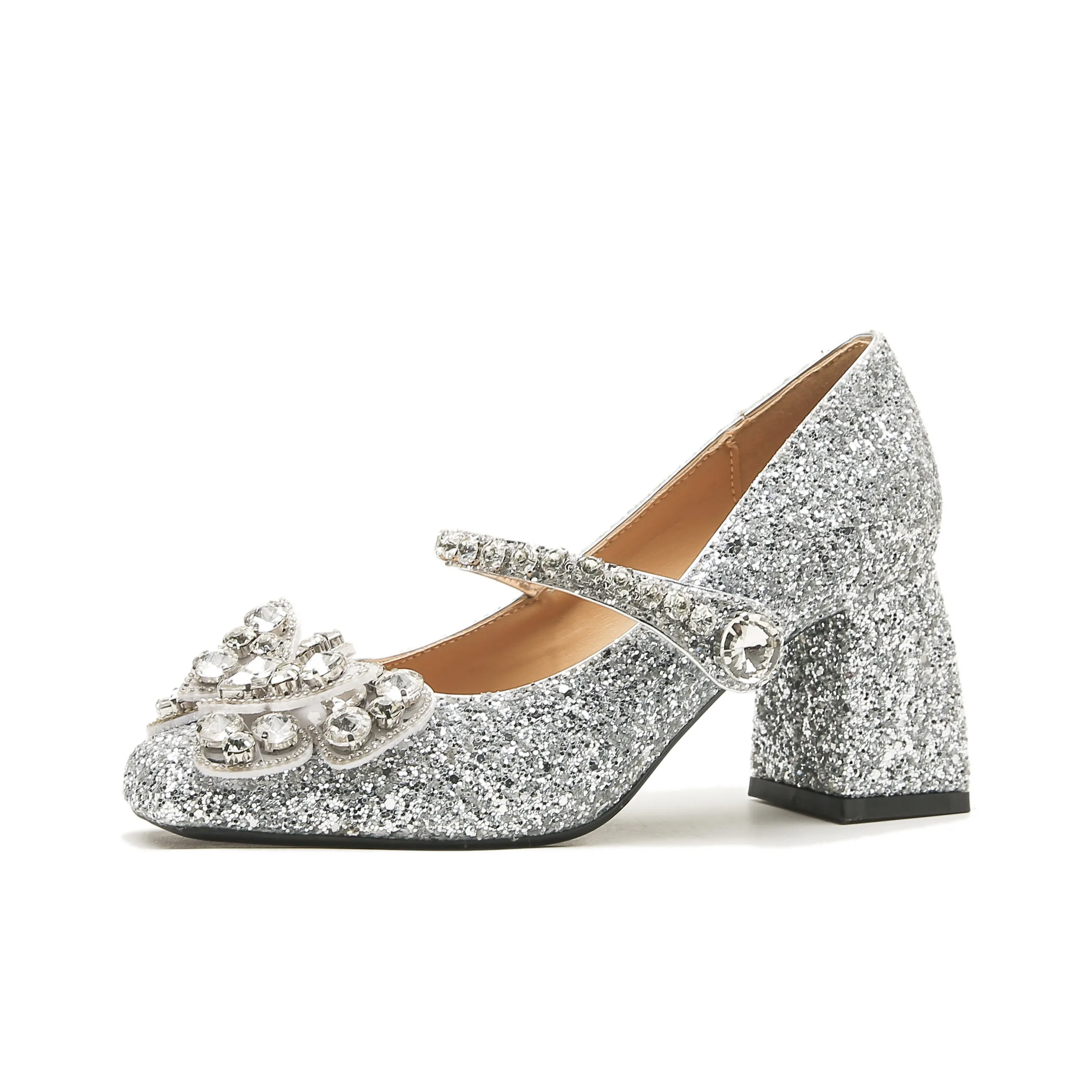 YAFEI XUANYU Грубый каблук Мэри Джейн 7CM Женские