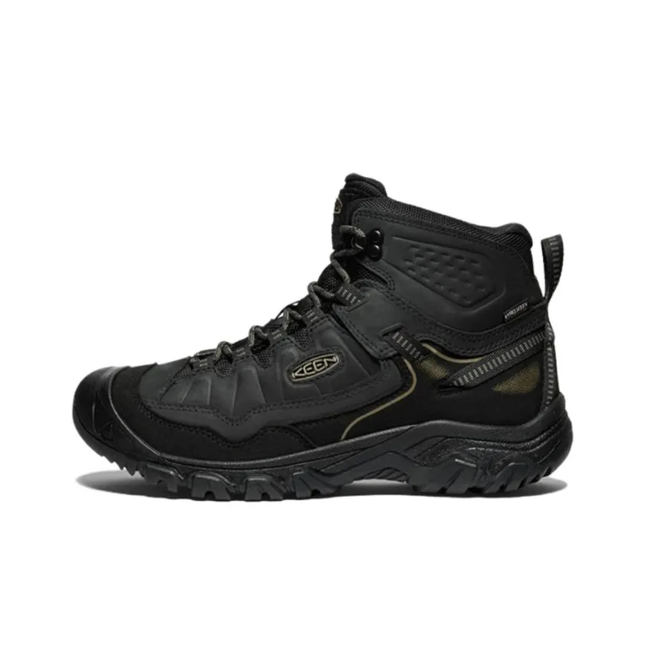 KEEN Targhee Waterproof And Wear-resistant Short Outdoor Boots Men's Black