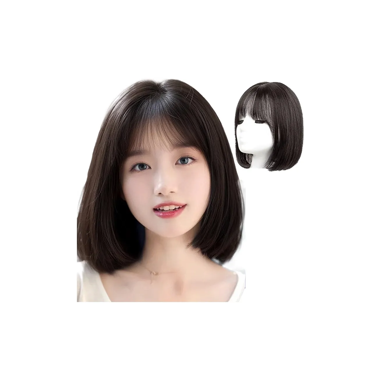 YUNQING Французская парик BOB для женщин полный комплект BOB Cut