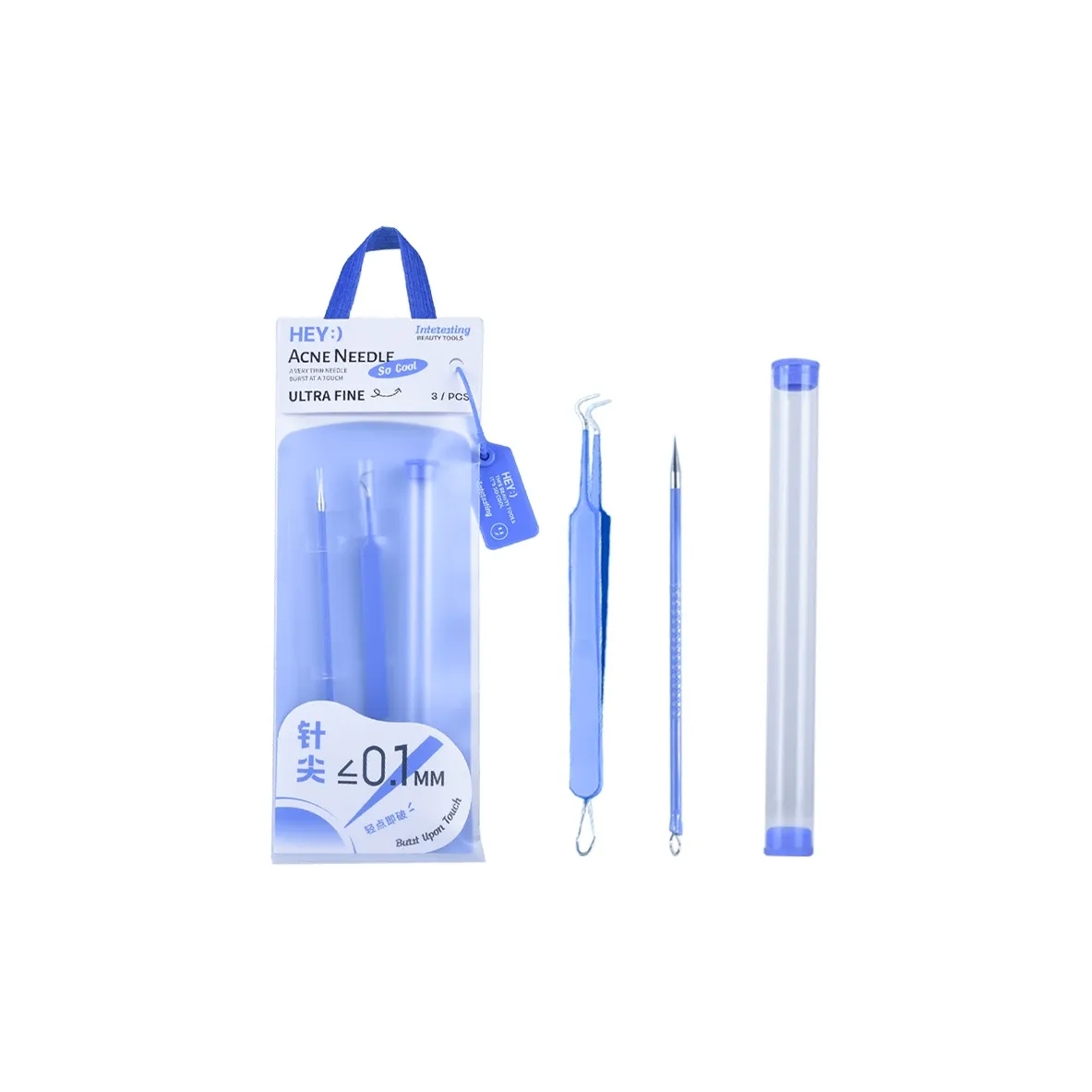 Malian Cellulose Pimple Needle Make up Tools Three Piece Set