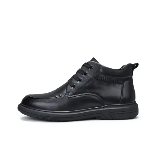 Help Мужские повседневные туфли Low Top Черные для мужчин