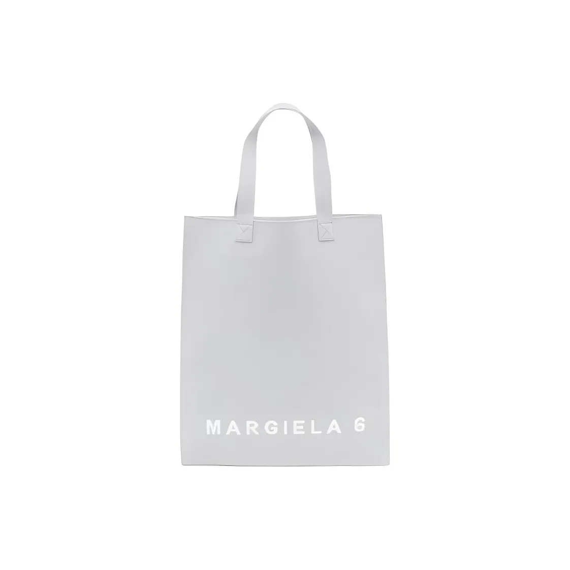 MM6 Maison Margiela Polyester Tote Bag, Shopping Bag, Shoulder Bag, Handbag Women's Silver Gray