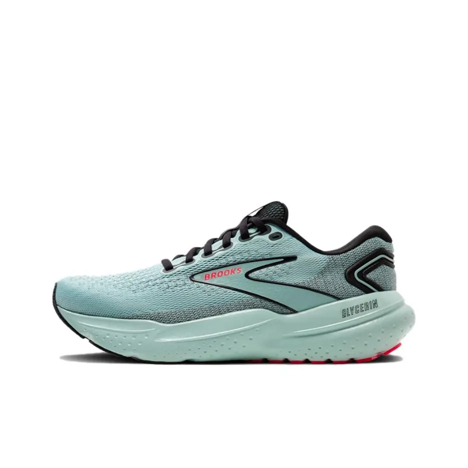 brooks trace Glycerin 21 Anti Slip Wear Resistant Low Top Casual Running Shoes Women's Blue Black